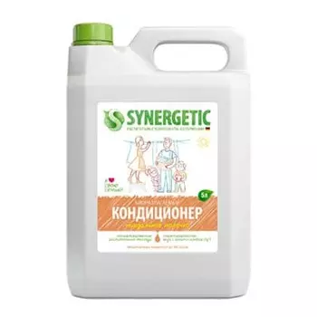 Кондиционер Synergetic для белья Миндальное молочко биоразлагаемый 5 литров