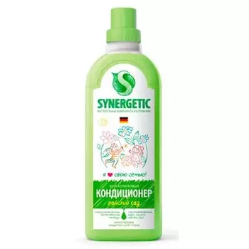 Кондиционер Synergetic для белья Райский сад биоразлагаемый 1 литр