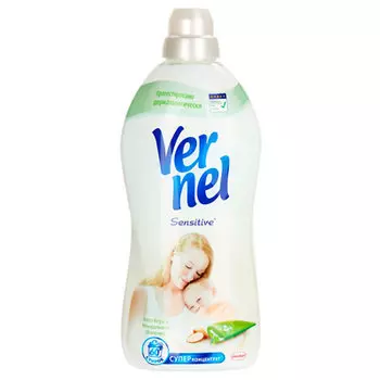 Кондиционер Vernel Sensitive концентрат Алоэ Вера и миндальное молочко 1.82 литра