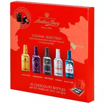 Конфеты Anthon Berg Ассорти шоколадные с алкогольной начинкой 155 гр