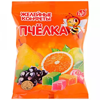 Конфеты Пчелка желейные микс 250 гр