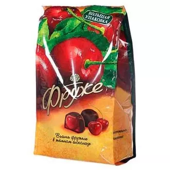 Конфеты "Фруже" Вишня в темном шоколаде 380гр (1шт.)