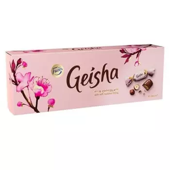 Конфеты "Geisha от Fazer" из молочного шоколада с тёртым орехом 270г (1шт.)