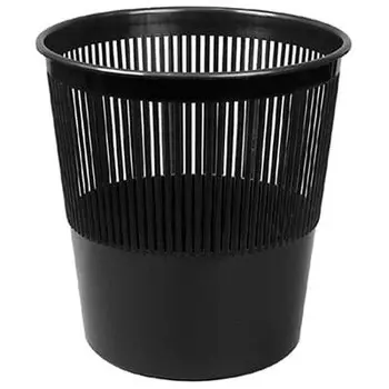 Корзина для бумаг черная 9 литров