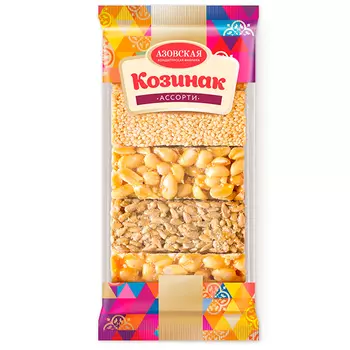 Козинак Азовская кондитерская фабрика Ассорти 3 вида 280 гр