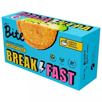 Крекеры овсяные Take A Bite с морской солью 200 гр