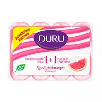 Крем-мыло Duru пробуждающее розовый грейпфрут 90 гр (4 шт)