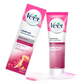 Крем Veet для депиляции Бархатная роза и эфирные масла 90 мл