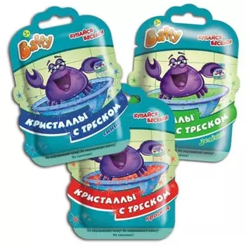 Кристаллы Baffy с треском для ванны в ассортименте 10 гр