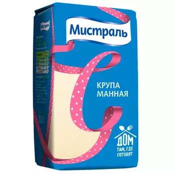 Крупа манная Мистраль 800 гр