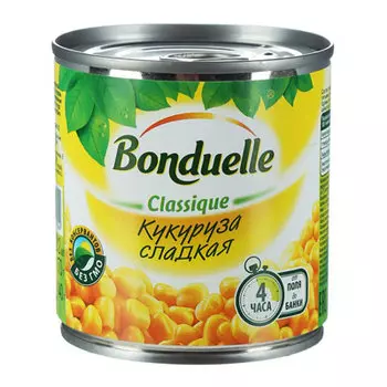 Кукуруза Bonduelle сладкая ж/б 170 гр