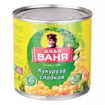 Кукуруза Дядя Ваня сладкая 340 гр
