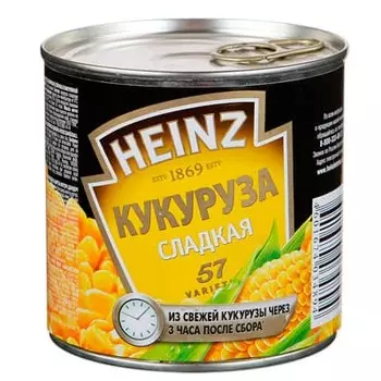 Кукуруза Heinz сладкая 340 гр