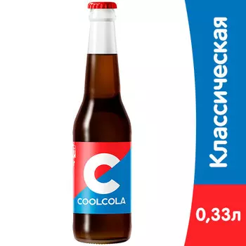 Кул Кола / Cool Cola 0,33 литра, газ, стекло, 12 шт.в уп.