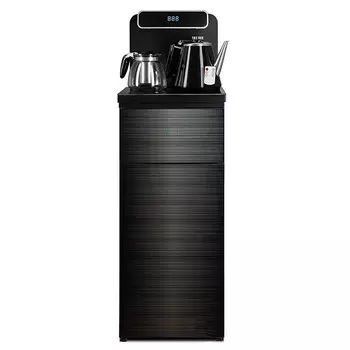 Кулер с чайным столиком Тиабар Ecotronic TB10-LNR Black (шкафчик 7 литров, пульт ДУ)