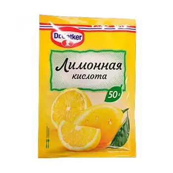 Лимонная кислота Dr. Oetker пищевая 50 гр