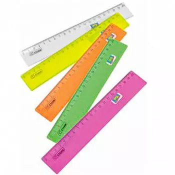 Линейка Aro 30см цвета в ассортименте 5 шт.