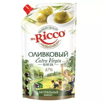 Майонез Mr.Ricco оливковый 67% 400 гр