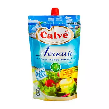 Майонезный соус Calve легкий с маслом первого отжима 20% 400 гр