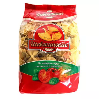 Макароны Шебекинские №400 Бабочки 3 цвета 350 г