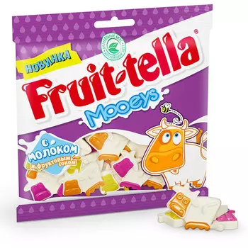 Мармелад жевательный Fruittella Mooeys с йогуртом и фруктовым соком 138 гр