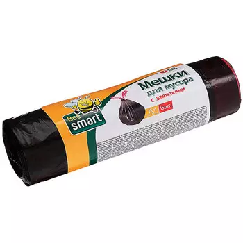 Мешки для мусора Beesmart с завязками 35 л 15 шт
