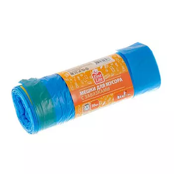 Мешки для мусора Fine Life с завязками 35 л (30 шт)