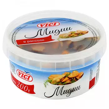Мидии VICI в рассоле 200 гр