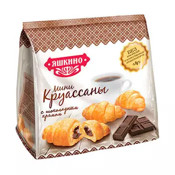 Мини-круассаны Яшкино с шоколадным кремом 180 гр
