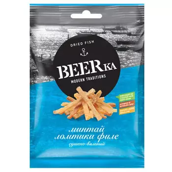 Минтай Beerka сушёно-вяленый 70 гр