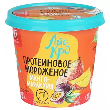 Молочное мороженое АйсКро протеиновое Манго-Маракуйя 2% БЗМЖ 75 гр