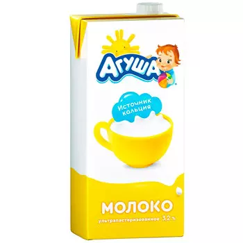 Молоко Агуша 3,2% БЗМЖ 0,925 мл
