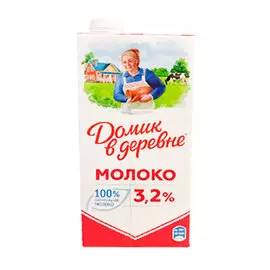 Молоко Домик в деревне 3,2% БЗМЖ 0,95 литра