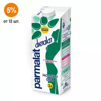 Молоко Parmalat dietalat с витаминами 0,5% БЗМЖ 1 литр