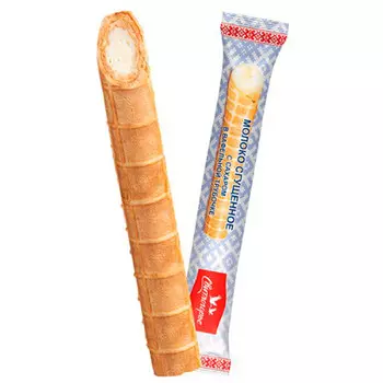 Молоко сгущенное с сахаром в вафельной трубочке Свитлогорье 8,5% БЗМЖ 65 гр