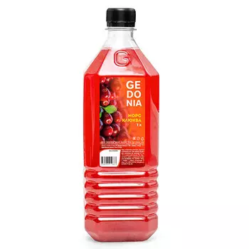 Морс Gedonia Клюква 1 литр, пэт, 16 шт. в уп.
