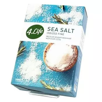 Морская соль 4 LIFE мелкая 1кг