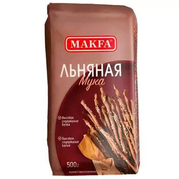 Мука Makfa льняная 500 гр