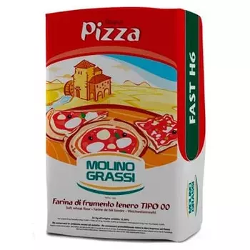 Мука Molino Grassi пшеничная для пиццы и фокаччи 1 кг.