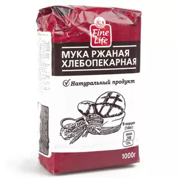 Мука ржаная Fine Life 1 кг