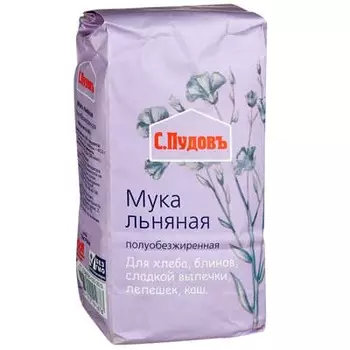Мука С.Пудовъ льняная 400 гр