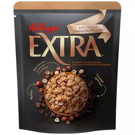 Мюсли Kellogg's Extra Хрустящая гранола Темный шоколад и фундук 300 гр