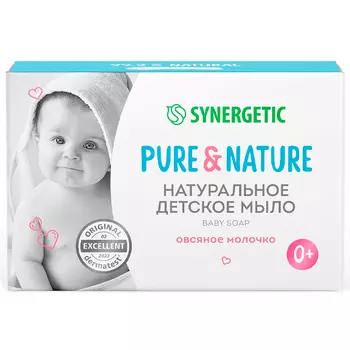 Мыло детское Synergetic овсяное молочко 90 гр