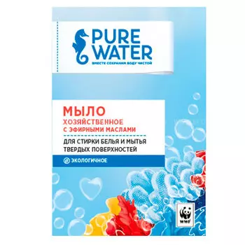 Мыло хозяйственное Pure Water с эфирными маслами 175 гр