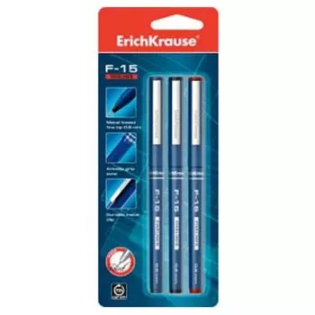 Набор капилярных ручек F-15 Erich Krause 3 шт.