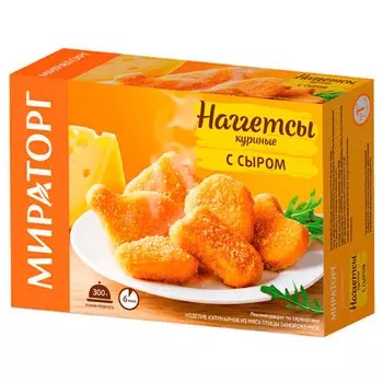 Наггетсы куриные Мираторг с сыром 300 гр
