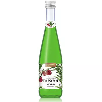 Напиток Аквалайн Тархун-Малина, 0.5 литра, газ, стекло, 6 шт. в уп.