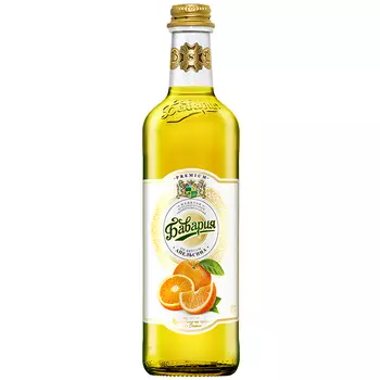 Напиток Бавария со вкусом Апельсина 0.5 литра, газ, стекло, 12 шт. в уп.
