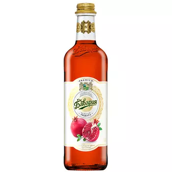 Напиток Бавария со вкусом Граната 0.5 литра, газ, стекло, 12 шт. в уп.