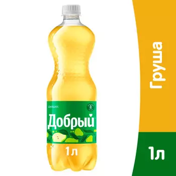 Напиток Добрый Дюшес 1 литр, сильногазированный, пэт, 12 шт. в уп.
